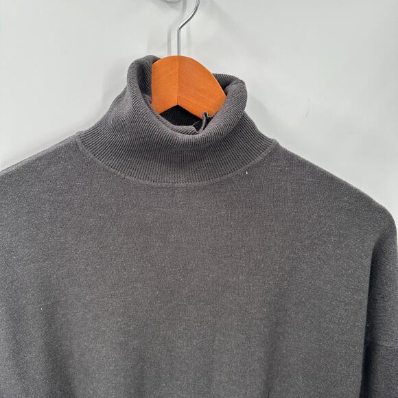Jolie Gray Turtleneck Cashmere Blend Sweater // S - Picture 2 of 7